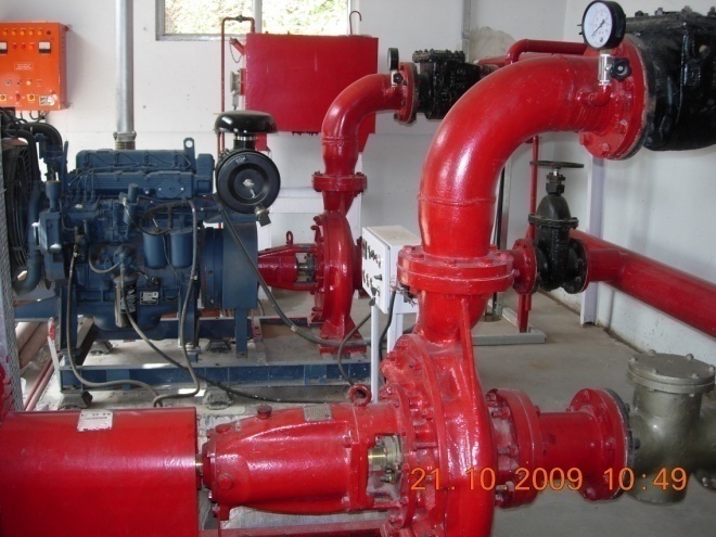 STPPL fire pump house installation